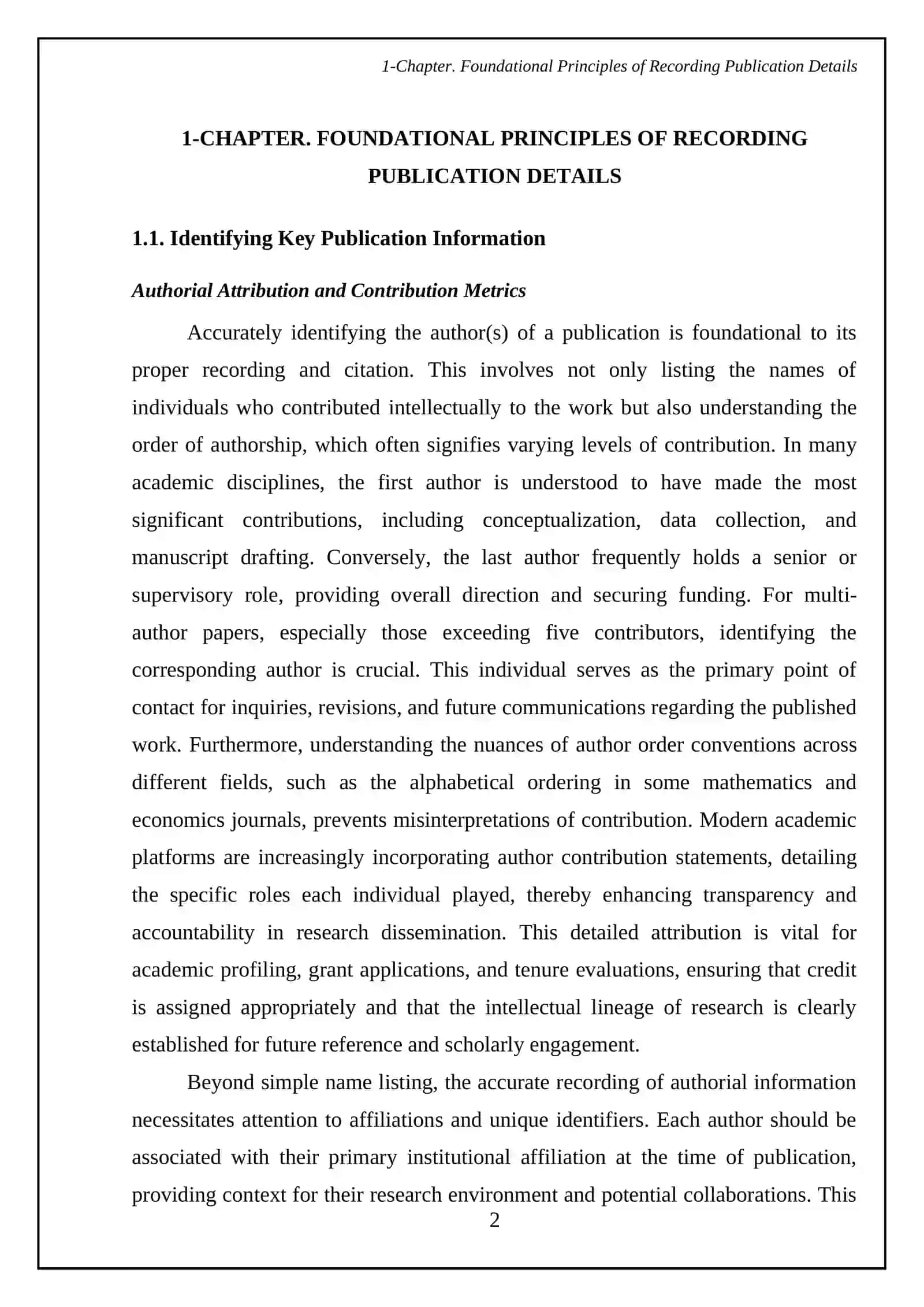 Recording publication details 4