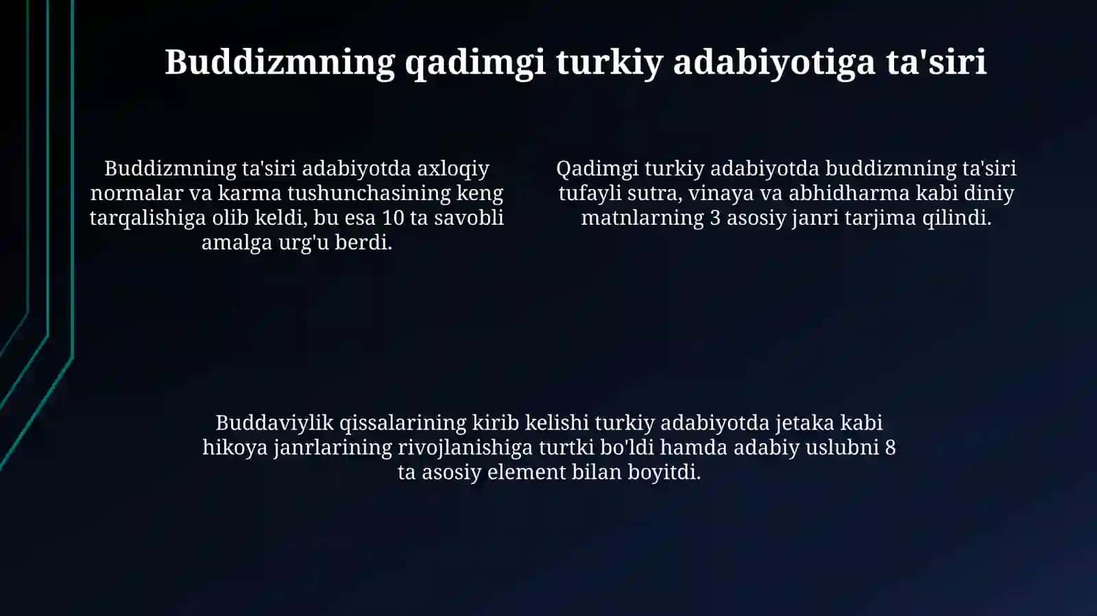 Buddaviylik adabiyotining tarixi 4