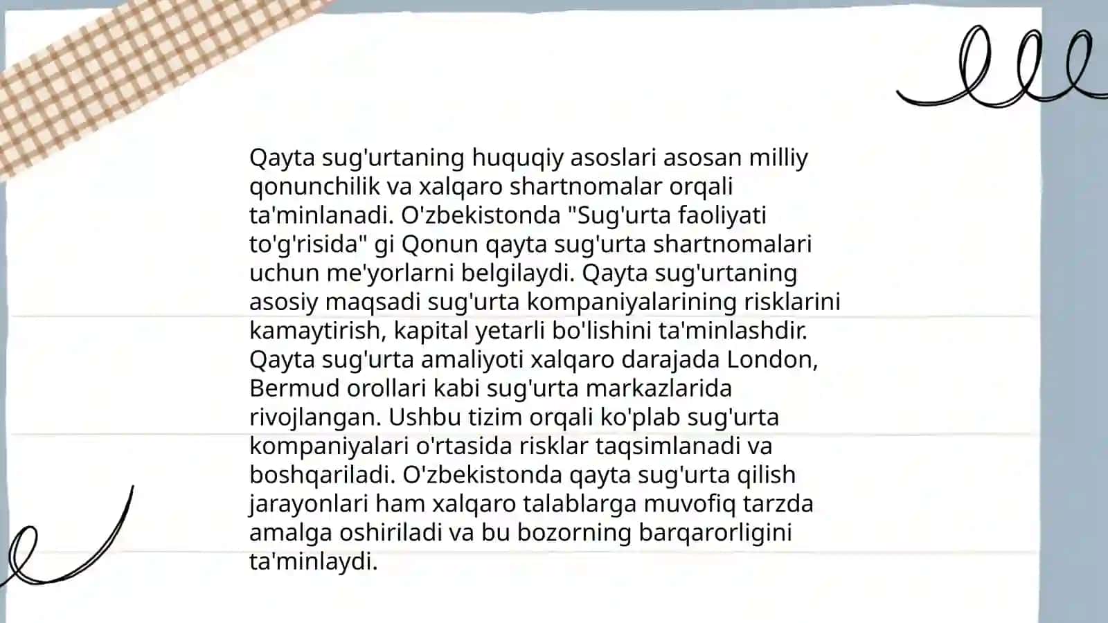 Qayta sug'urta qilish asoslari 4