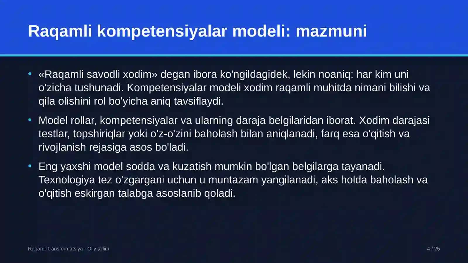 Fintex kompaniyalarida raqamli kompetensiyalar modelini ishlab chiqish 4