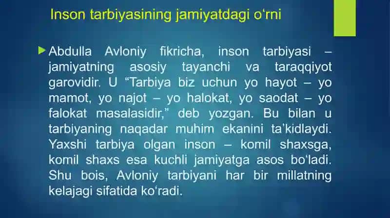 Abdulla Avloniyning komil inson haqidagi qarashlari 4