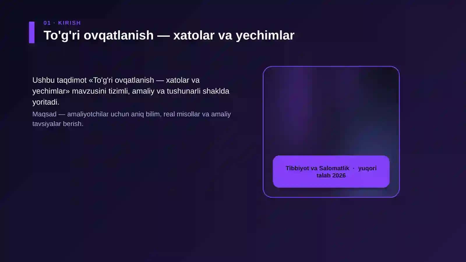 To'g'ri ovqatlanish — xatolar va yechimlar 4