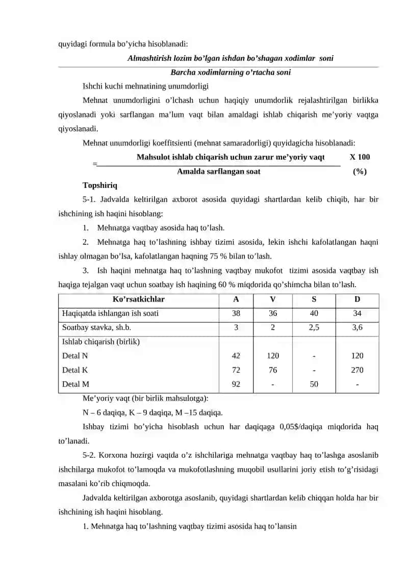 MEHNAT XARAJATLARI HISOBI 4