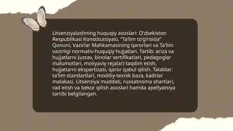 Ta'lim muassalarini boshqarishga doir huquqiy me'yoriy hujjatlar 4