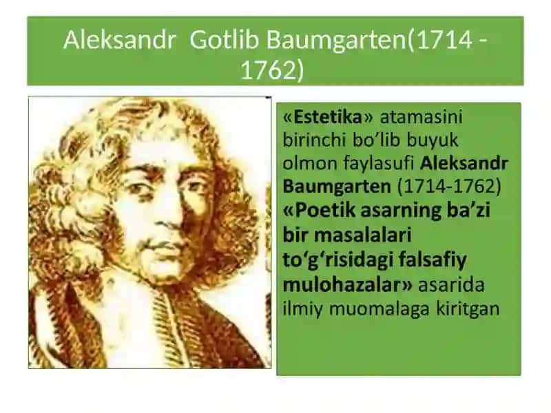 Estetika fanining predmeti, ob’ekti va falsafiy mohiyati 4