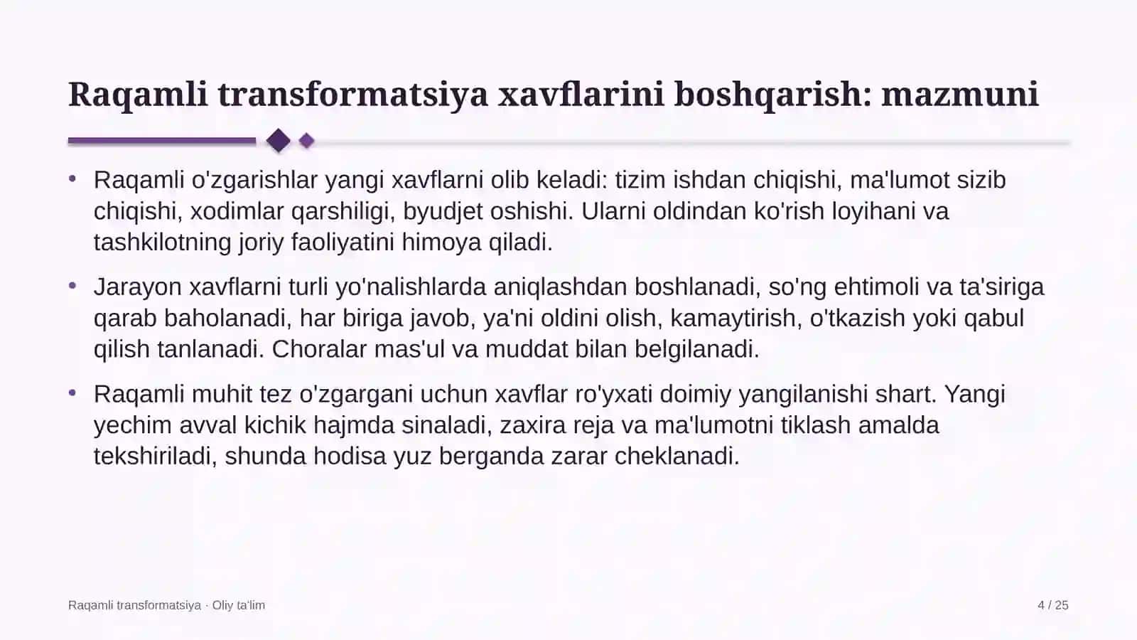 Elektr ta'minoti korxonalarida raqamli transformatsiya xavflarini boshqarish 4