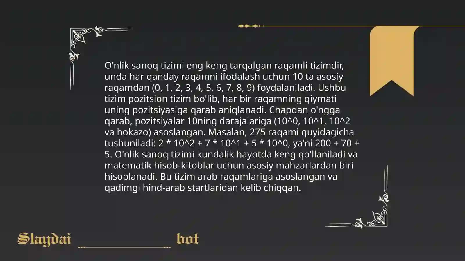 Raqamlash asoslari 4
