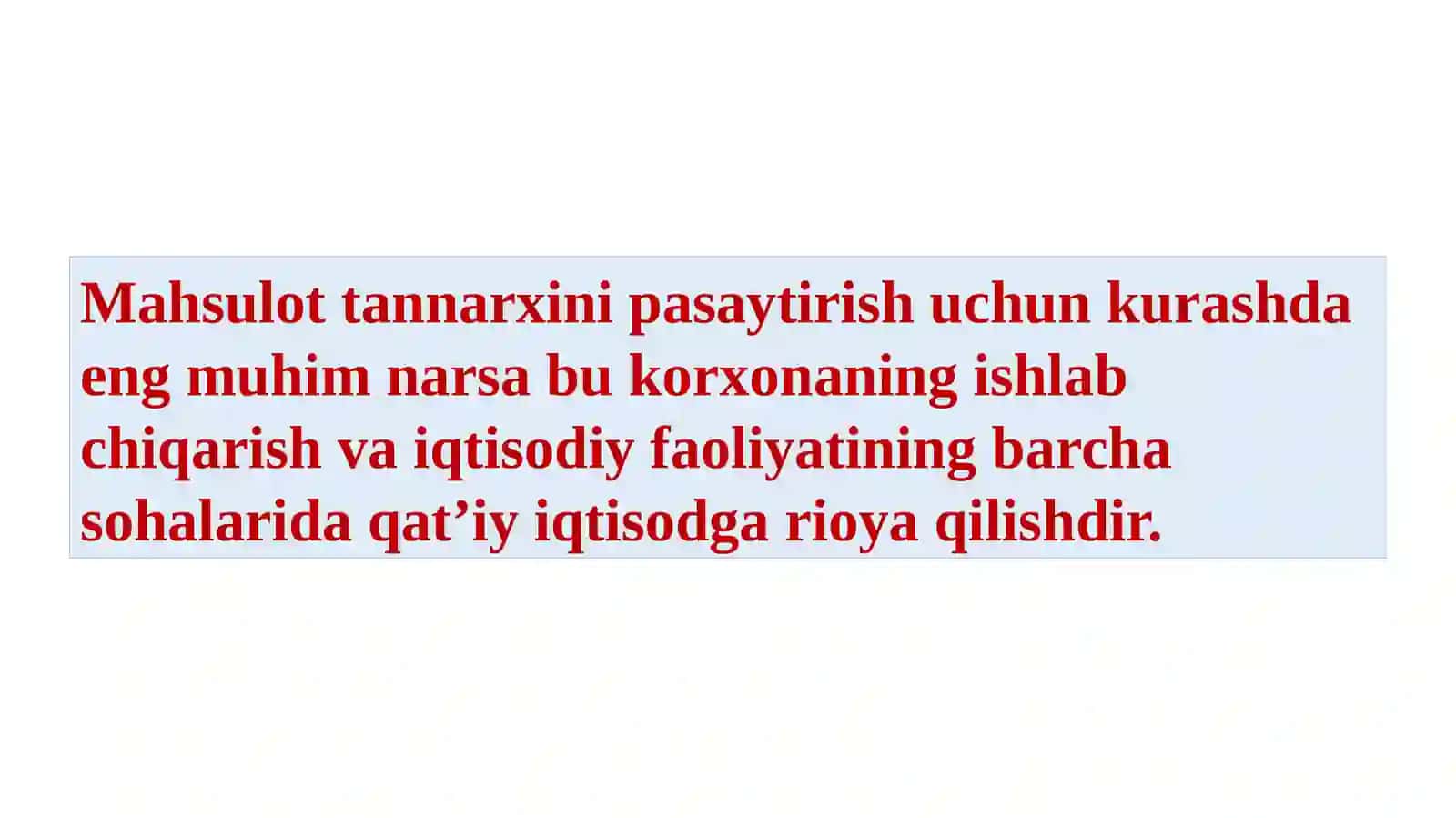 Korxonaning daromadi va foydasi 4