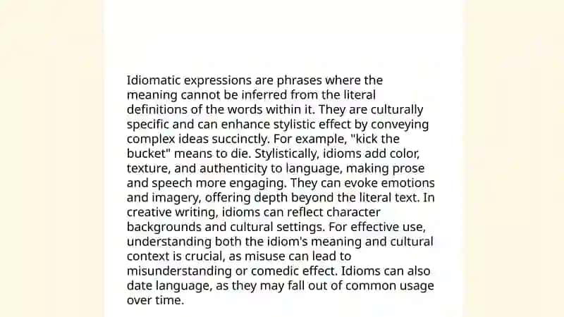Stylistics use of set expressions 4
