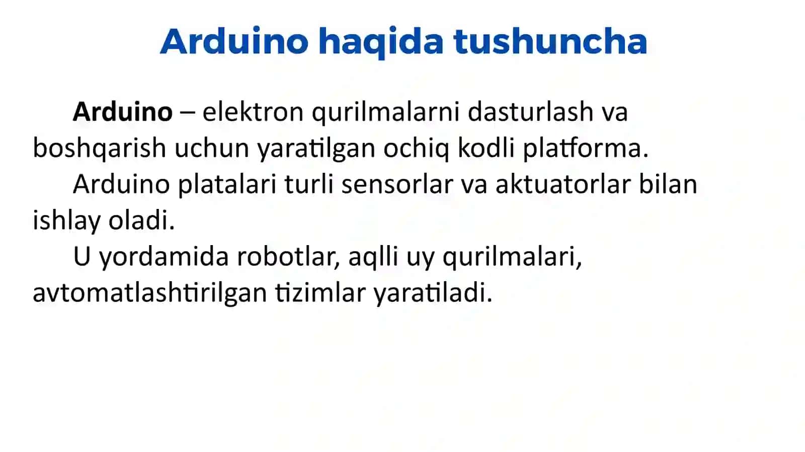 Arduino IDE dasturlash muhitivadasturlashtillari 4