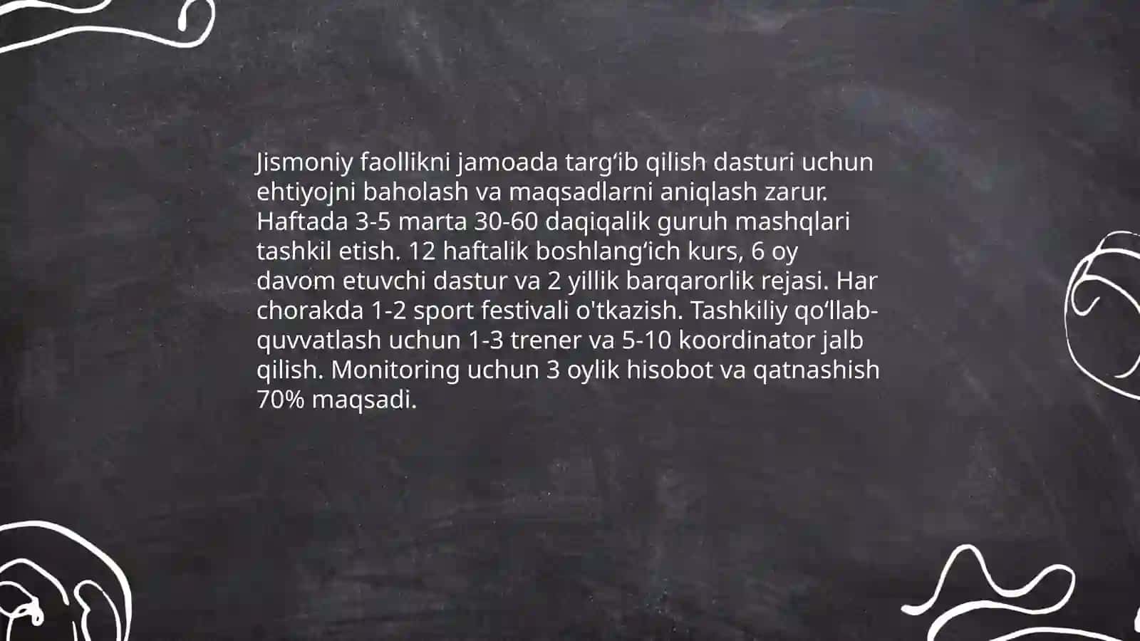 Jamoada sogʻlom turmush tarzini targʻibotini tashkil qilish 4