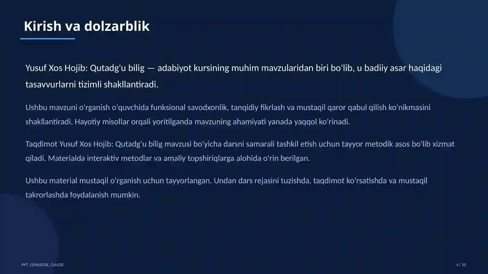 Qutadg'u bilig (6-sinf) 4