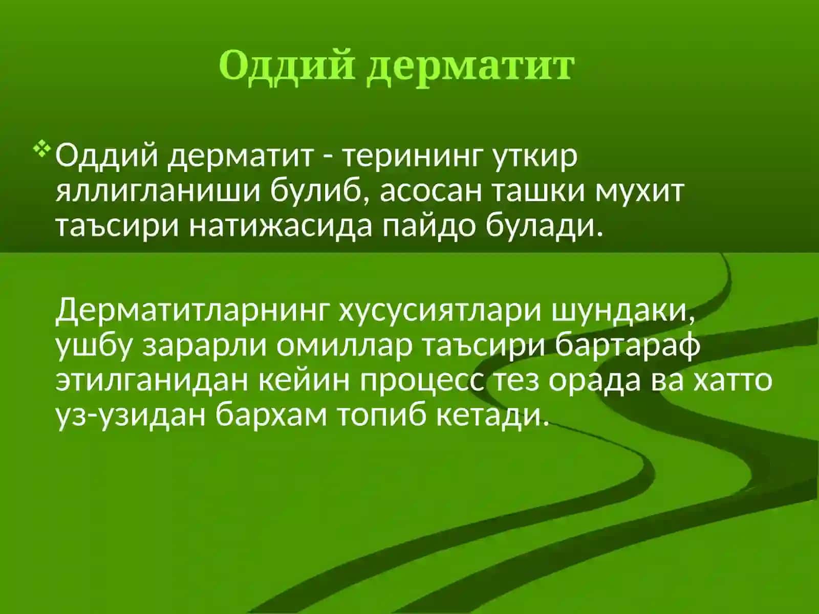 Дерматит терининг яллигланиши 4