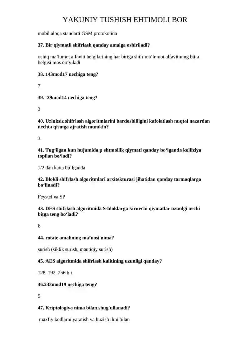Kriptotizimlar 4