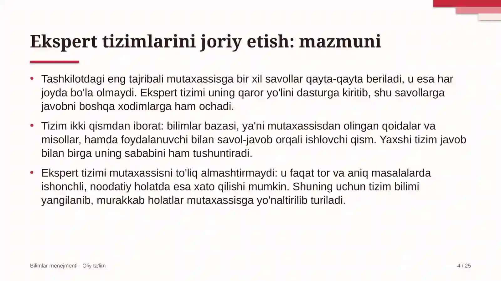 Avtobus parklarida ekspert tizimlarini joriy etish 4