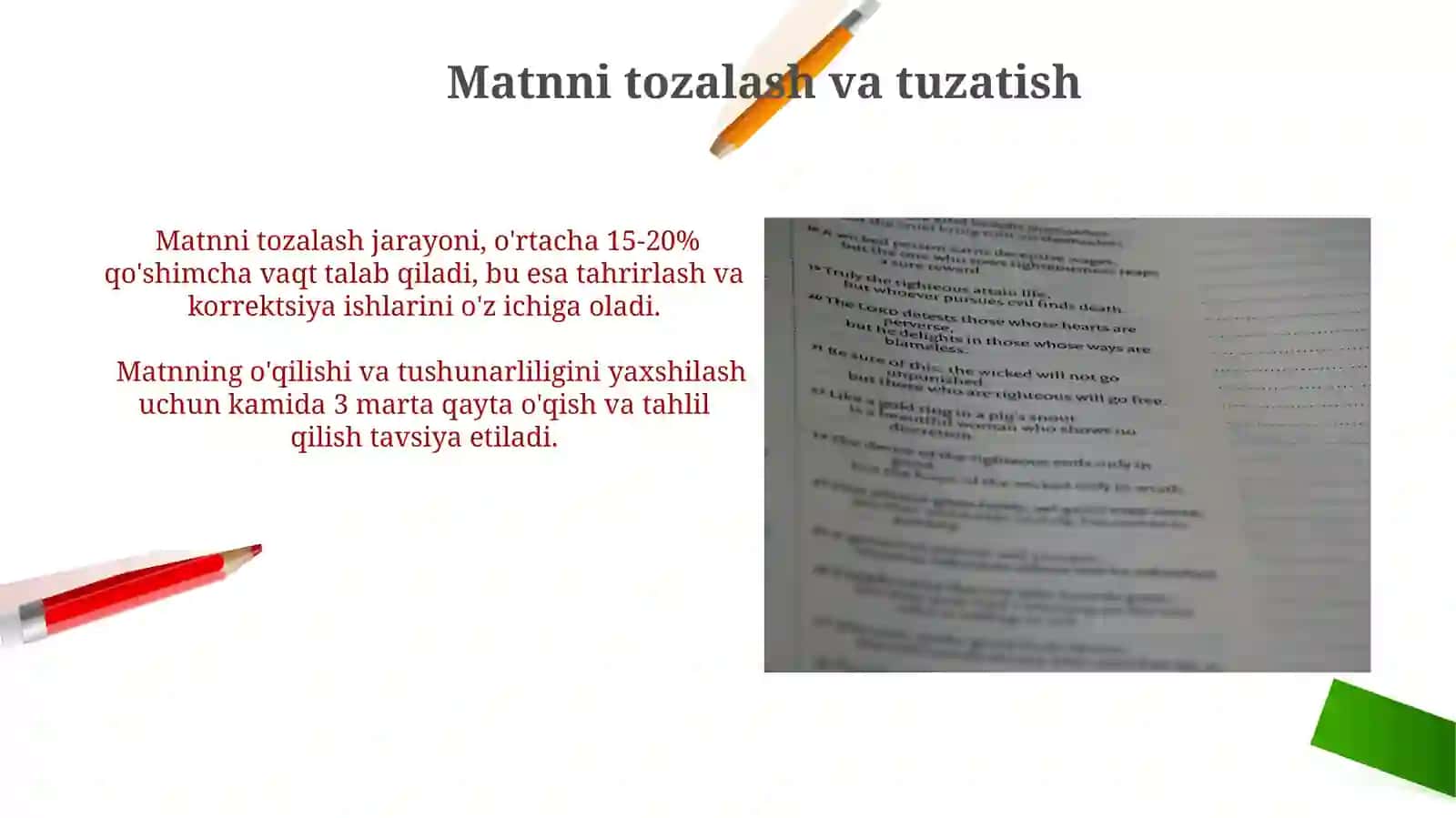 Nasriy asarlar matni ustida ishlash 4