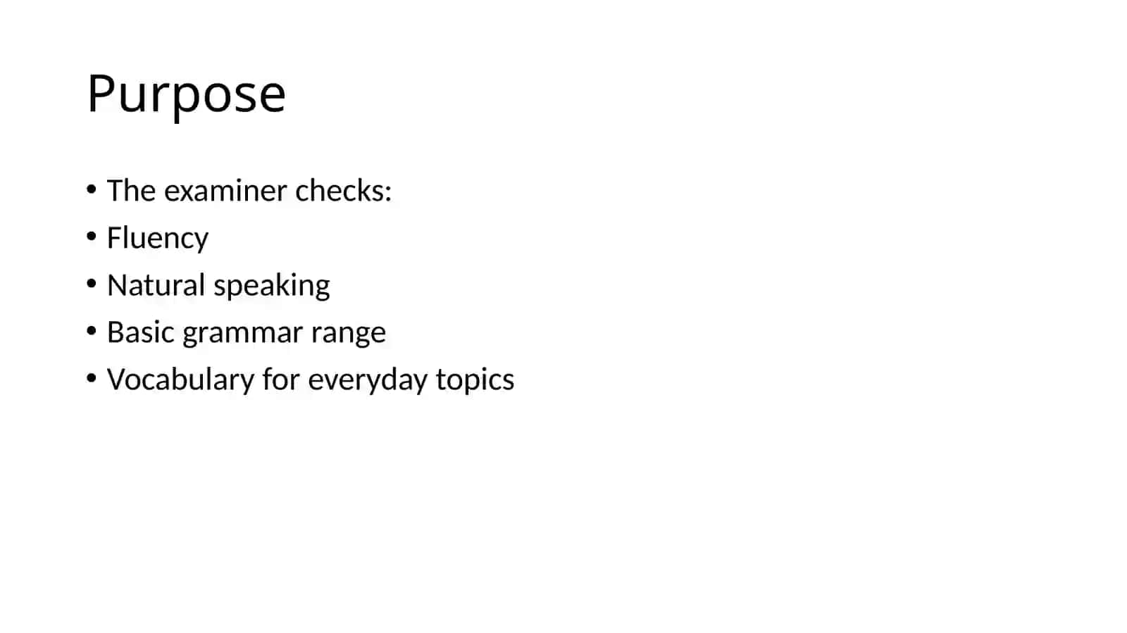 PRE-IELTS Speaking Overview 4