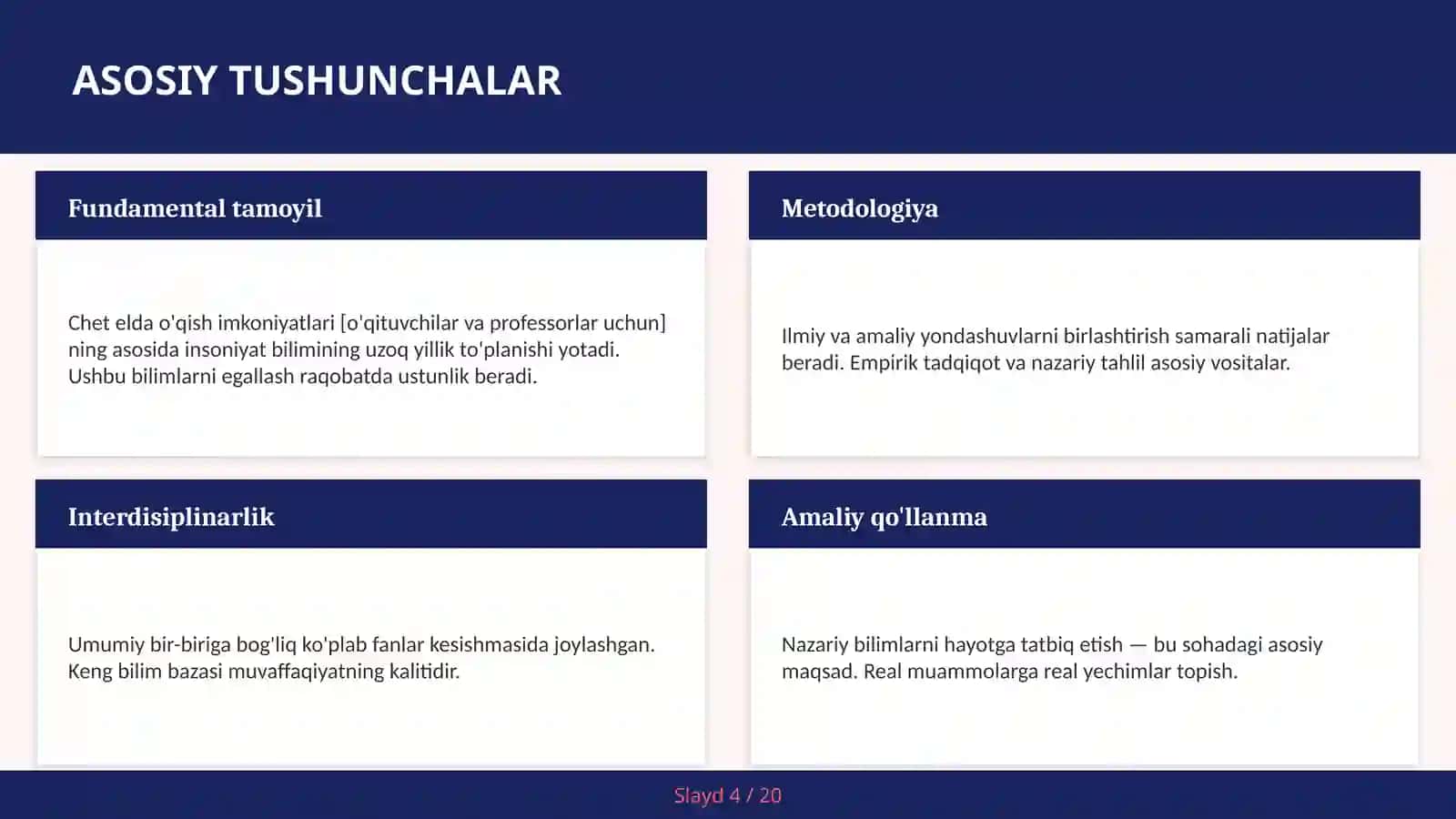 Chet elda o'qish imkoniyatlari [o'qituvchilar va professorlar uchun] 4