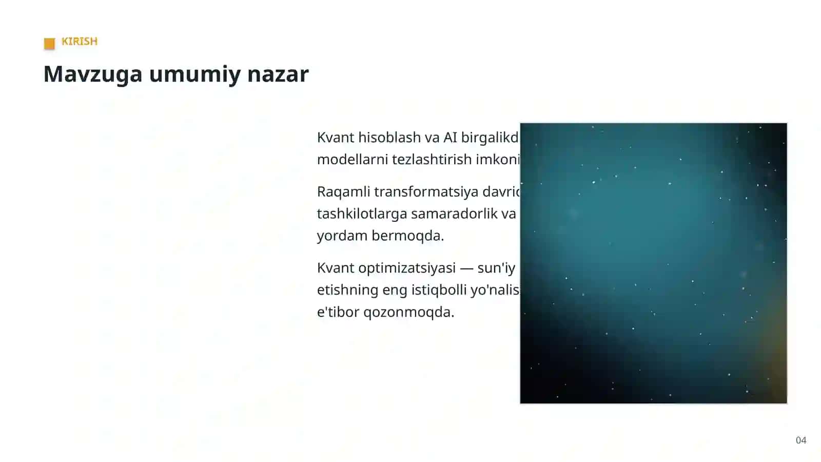 KVANT HISOBLASH VA AI 4