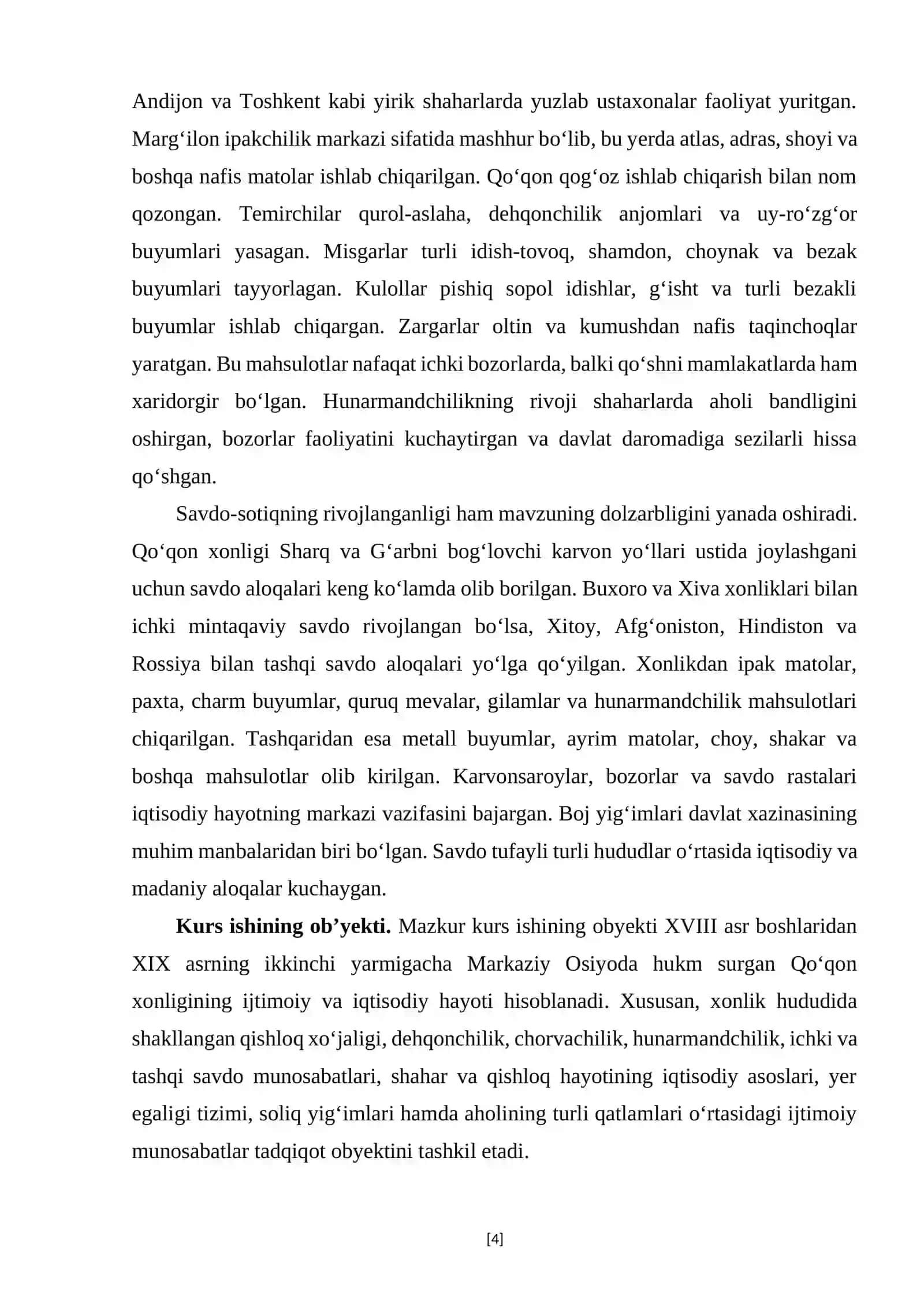 Qo'qon xonligida ijtimoiy-iqtisodiy hayot 4