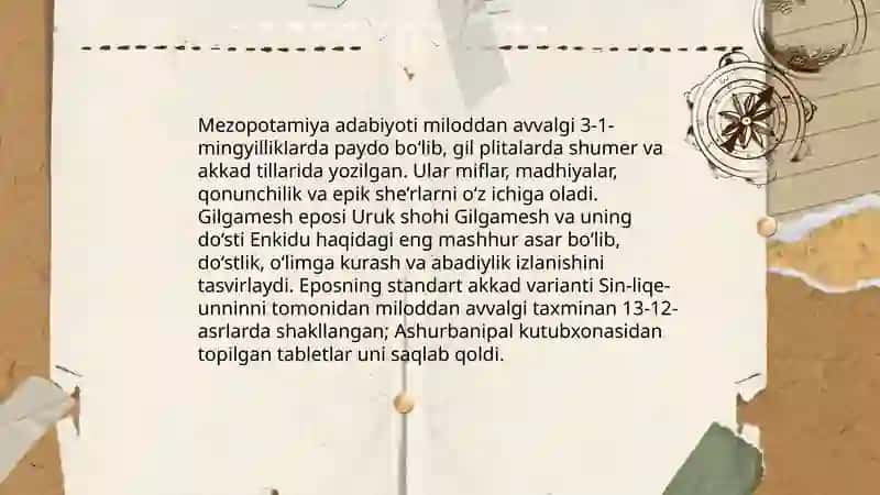 Qadimgi Sharq adabiyoti 4