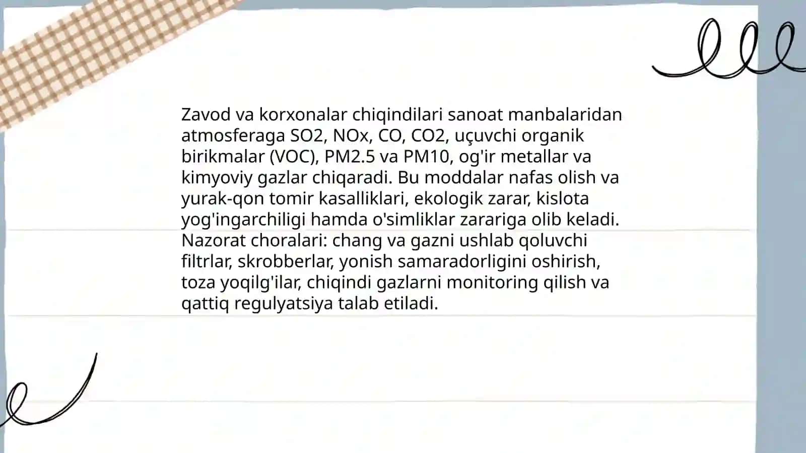 Atmosfera havosining ifloslanishi 4