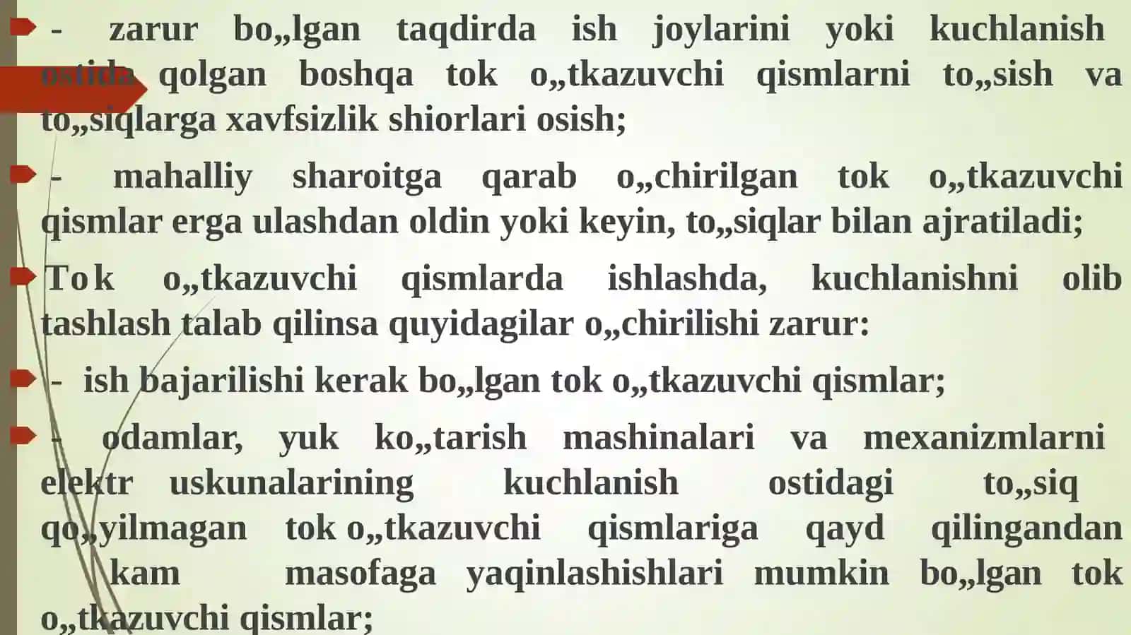 Elektruskunalarnio'chirishbo'yichatexniktadbirlar 4
