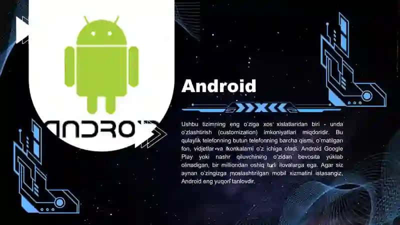 Android Windows va iOS mobil operatsion tizimlarining xususiyatlari 4