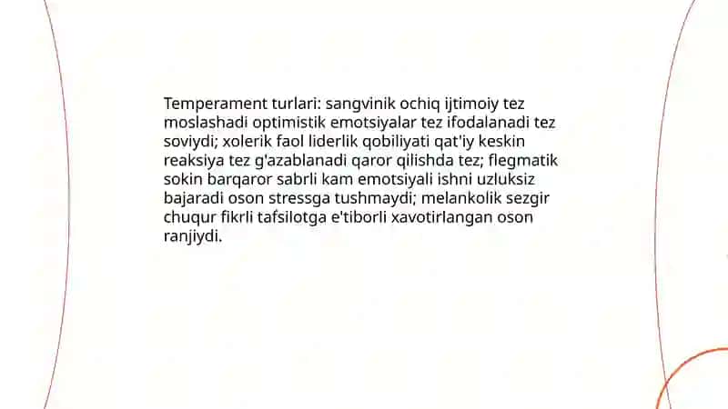 Temperament 4