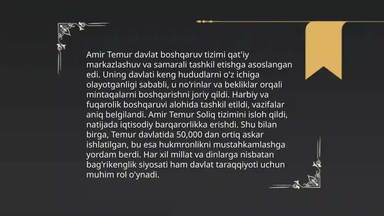 Amir Temur davlati asos solingan davr 4