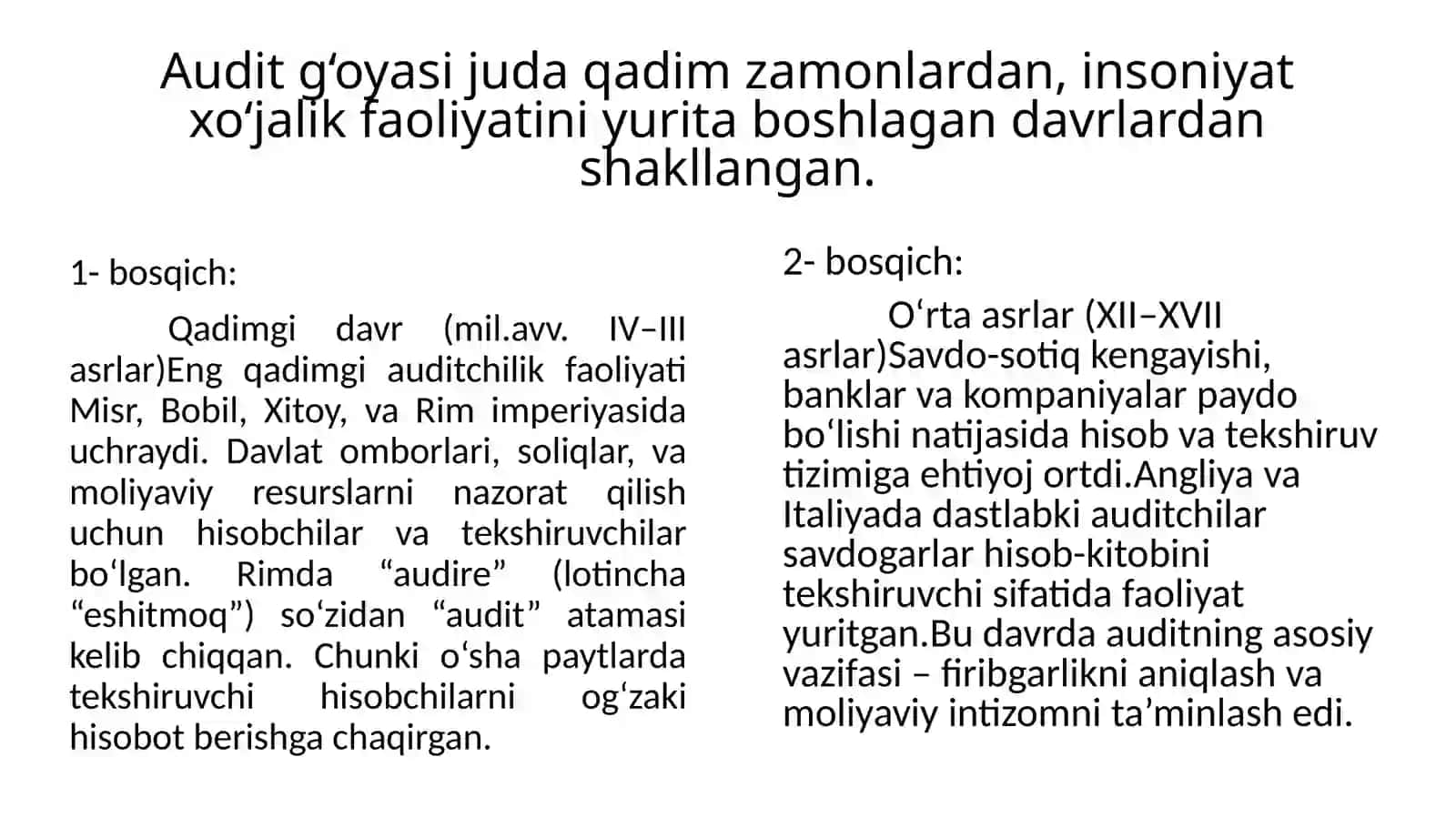 Auditning mohiyati, uning maqsadi va vazifalari 4