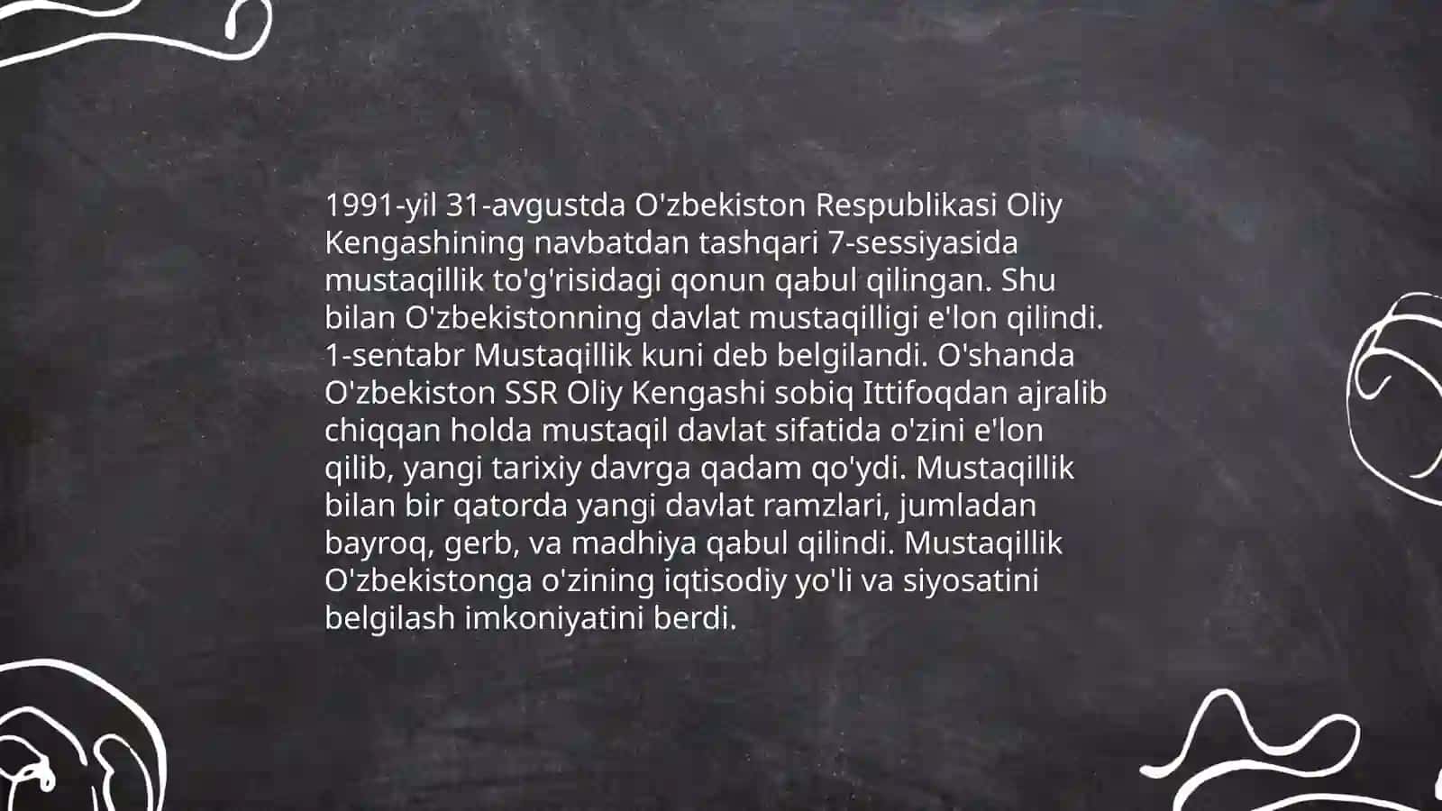 Mustaqil O'zbekistonning tashkil topishi 4