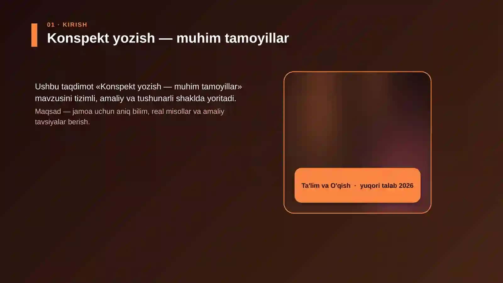 Konspekt yozish — muhim tamoyillar 4