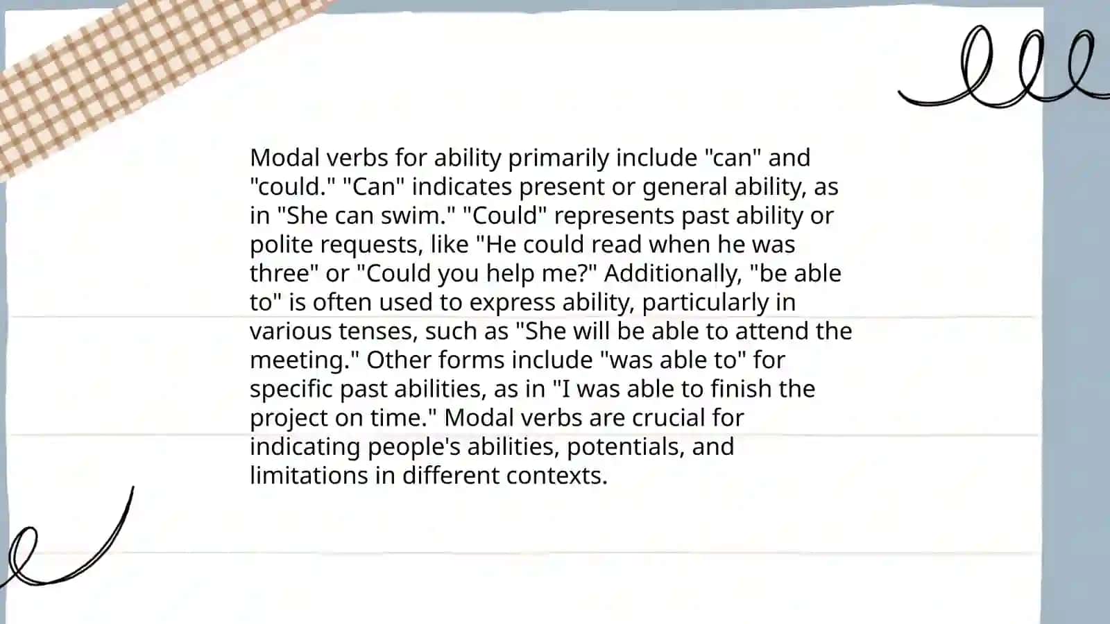 Modal verbs 4