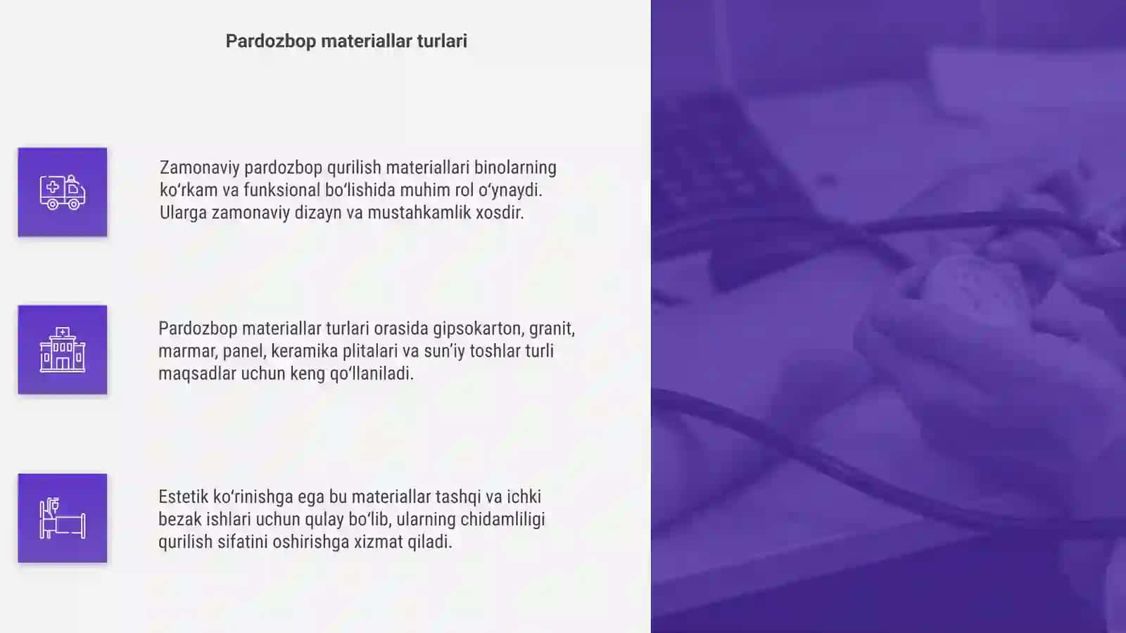 Zamonaviy pardozbop qurilish materiallari 4