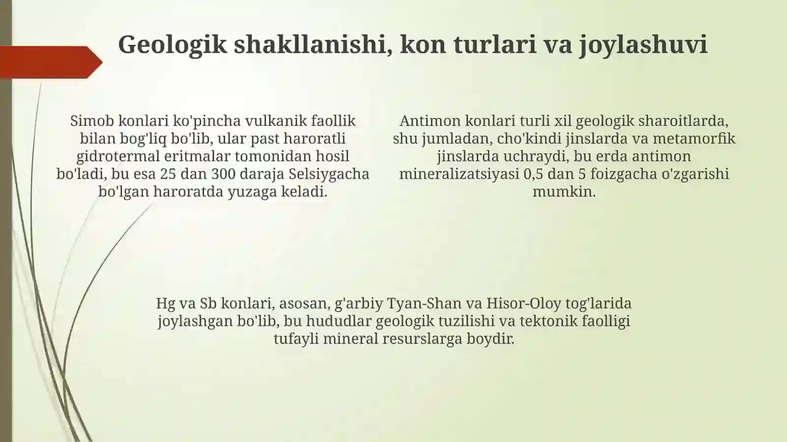 Simob va Antimoniya rudalari 4