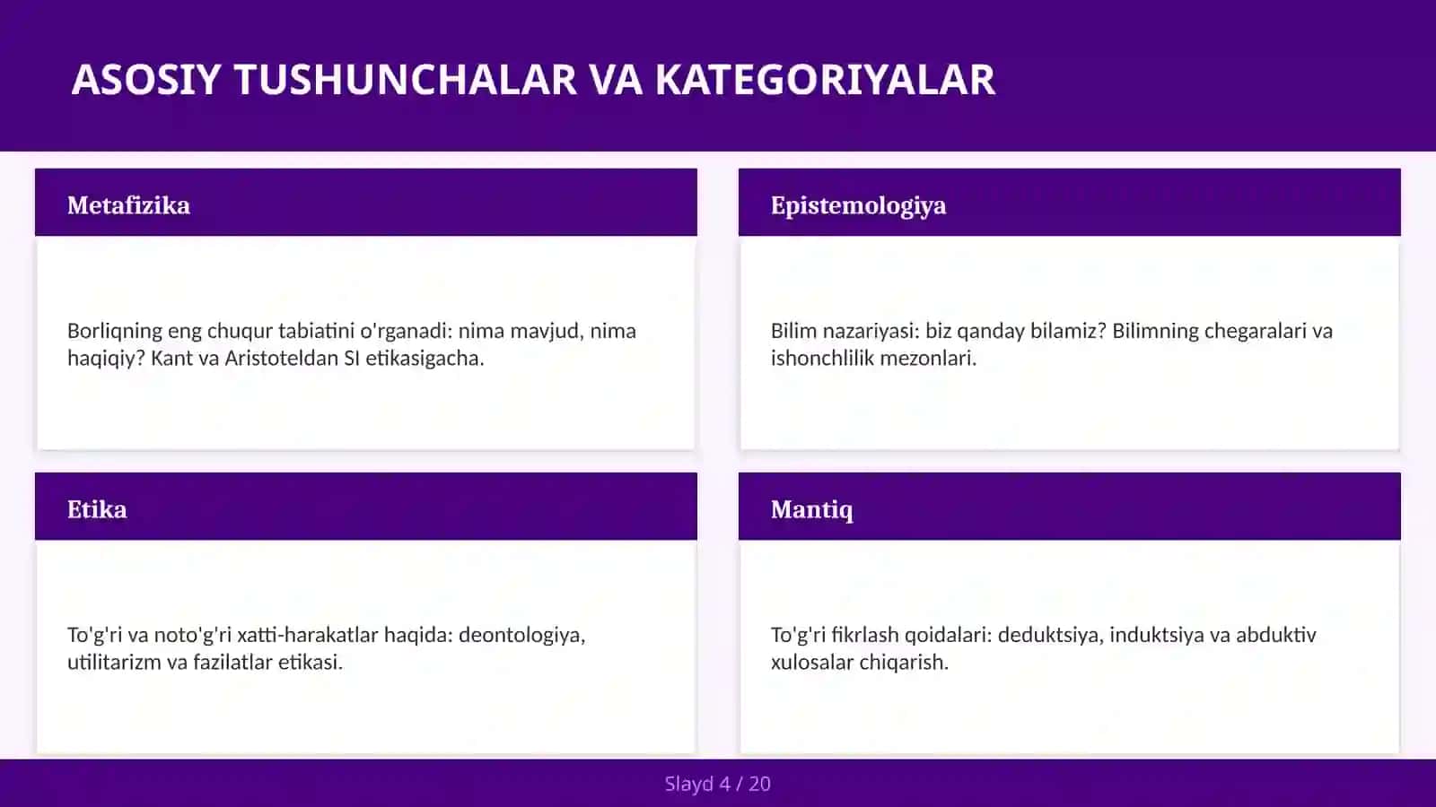Siyosat Falsafasi 4