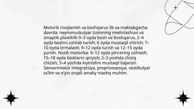 Ilk va maktabgacha yoshdagi bolalaring psixofizik rivojlanish ontagenezi 4