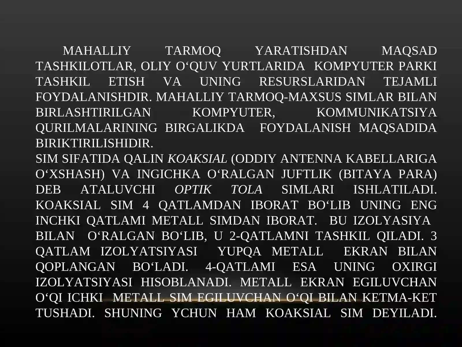 KOMPYUTER TARMOQLARI QURILMALARI 4