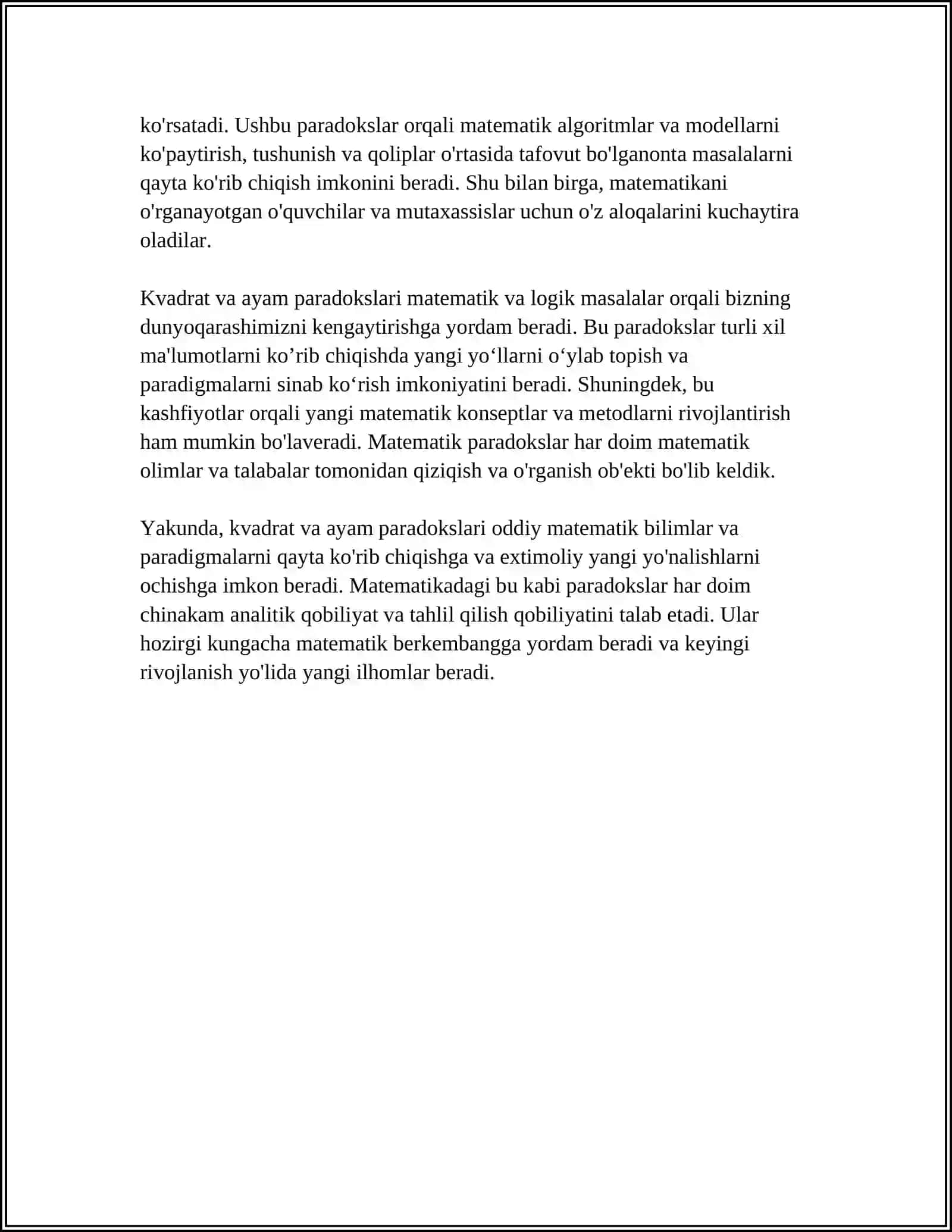 GEOMETRIK PARADOKSLAR 4
