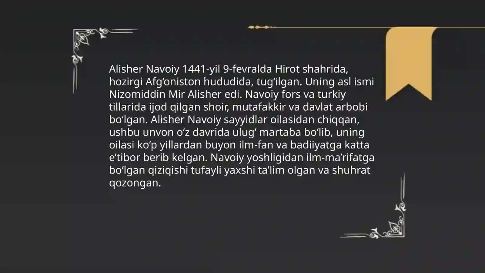 Alisher Navoiy hayoti 4