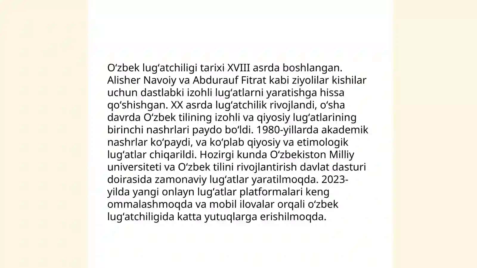 Oʻzbek tilining izohli lugʻatlari 4
