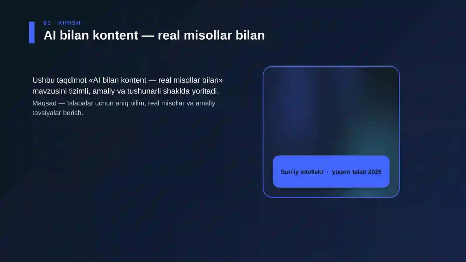 AI bilan kontent — real misollar bilan 4