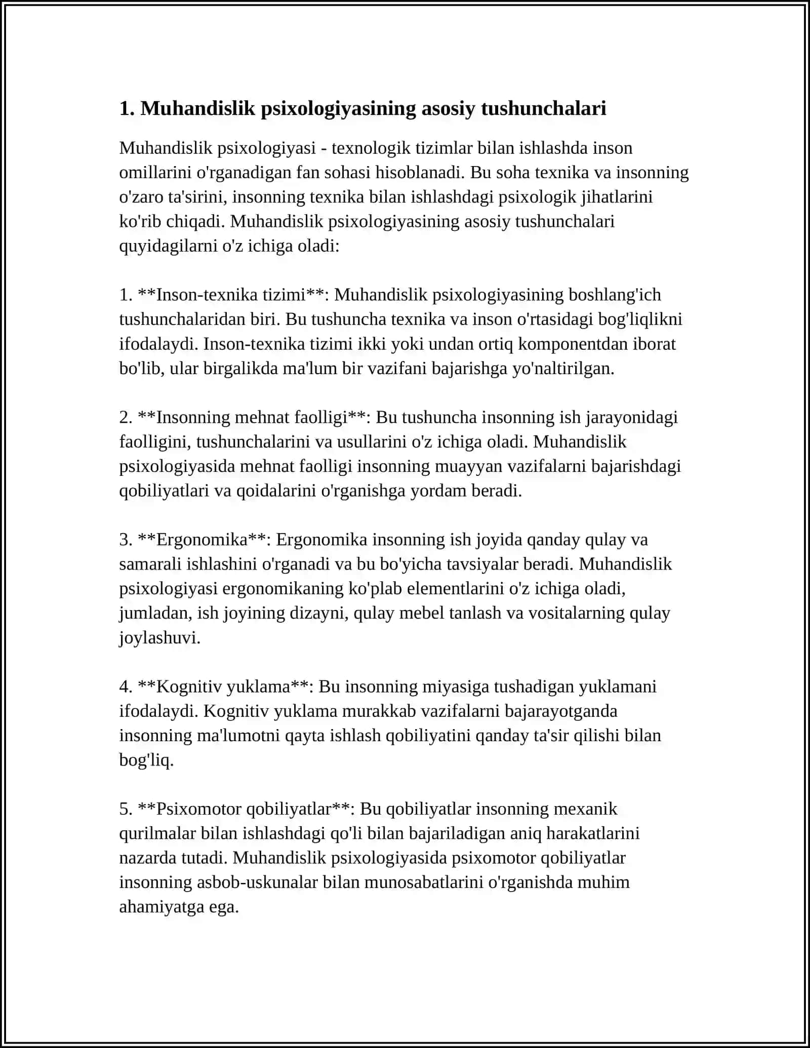 MUHANDISLIK PSIXOLOGIYASINING TADQIQOT METODLARI 4