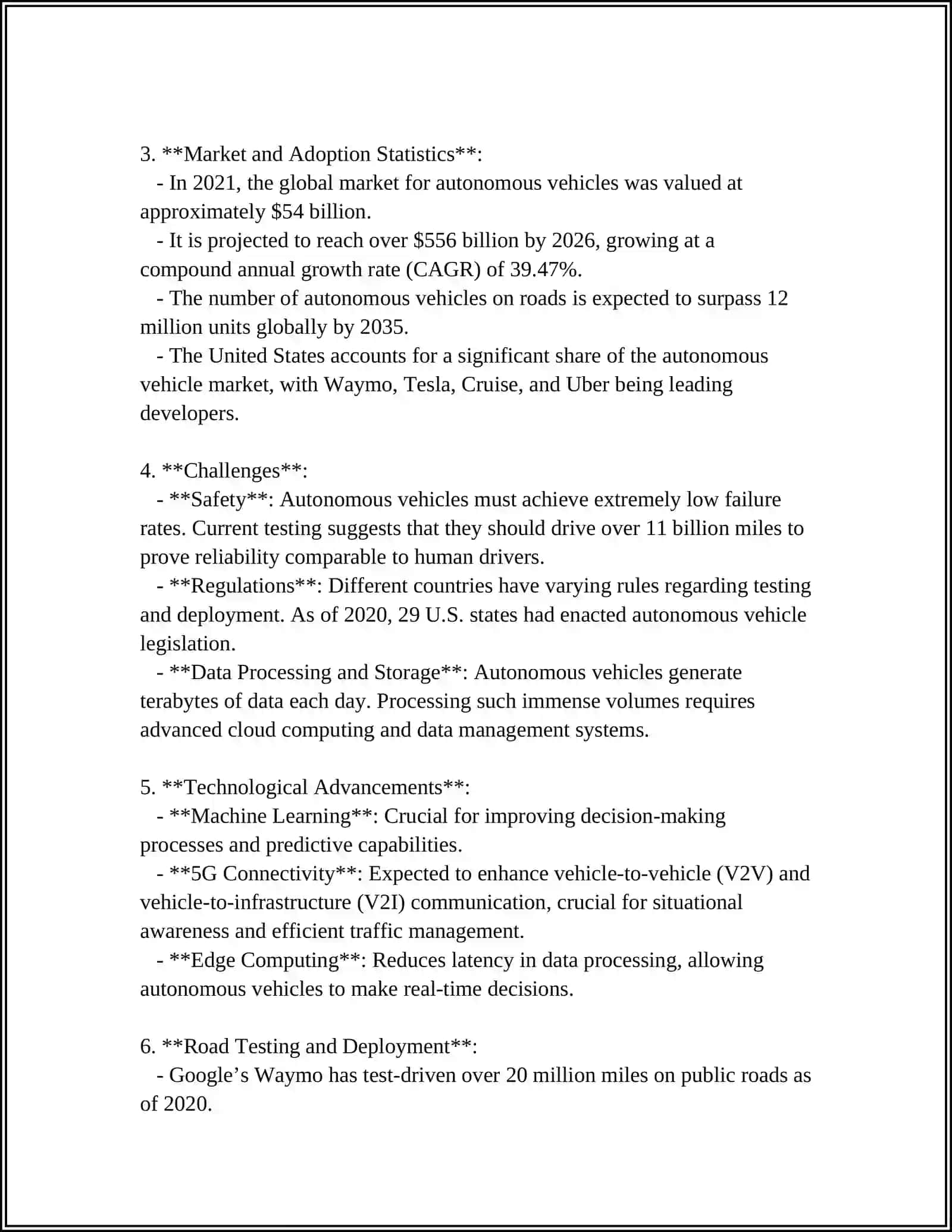 Autonomous Vehicles 4