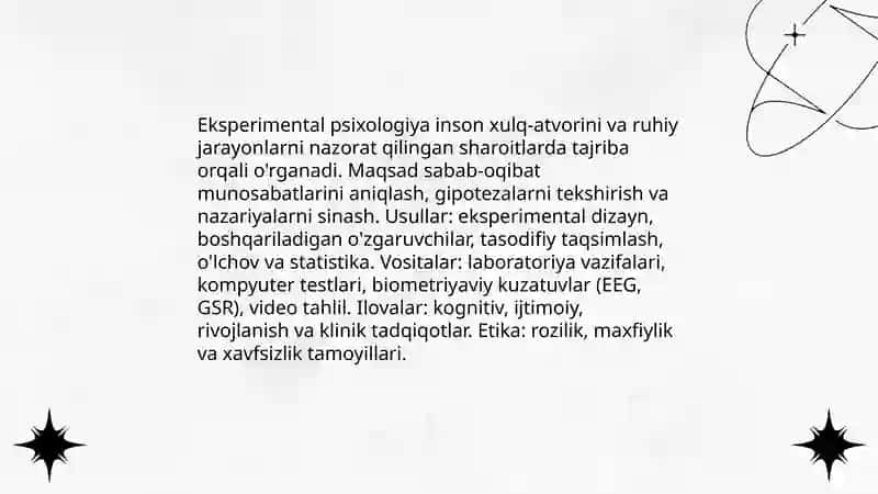 Hozirgi zamon pisixalogiyasining tarmoqlari 4