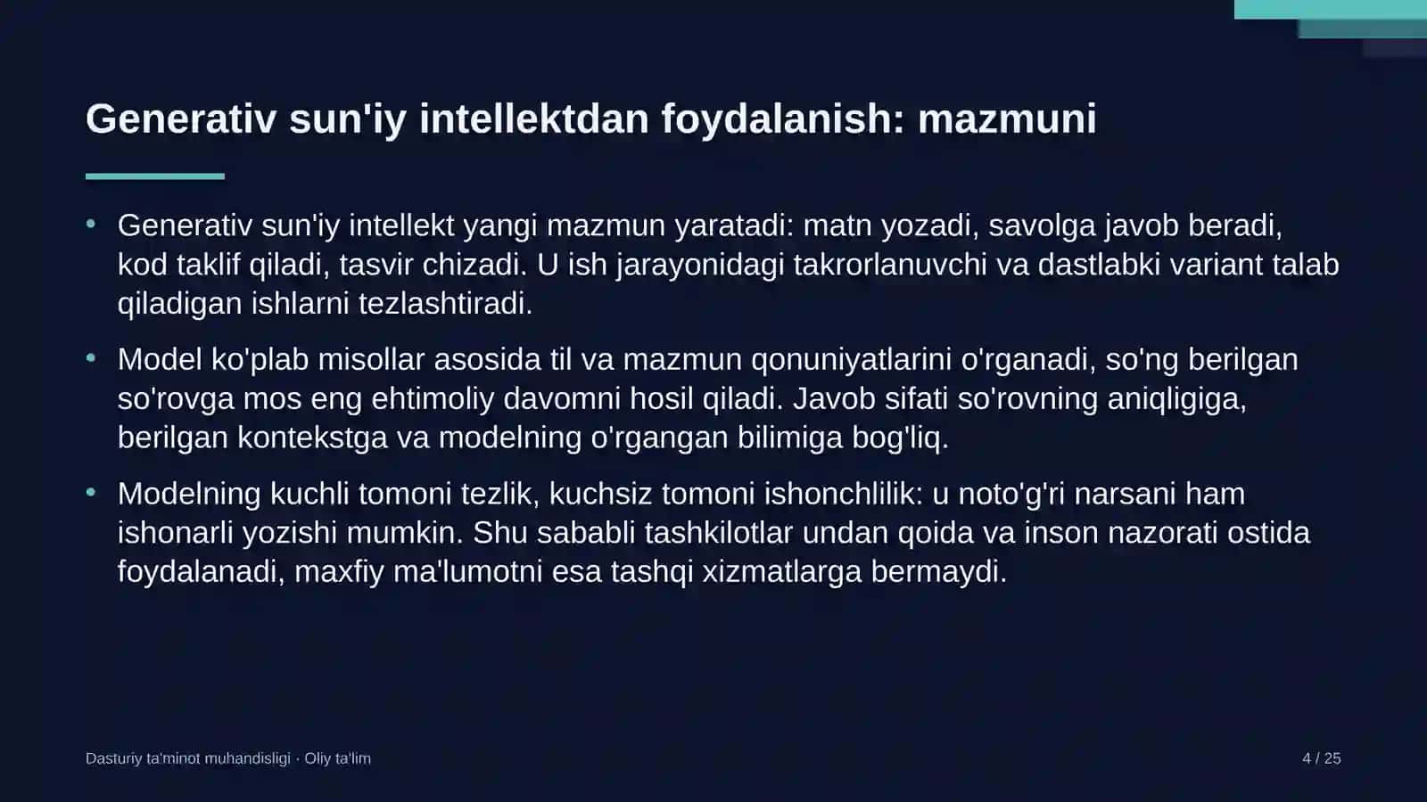 Yangiliklar saytlarida generativ sun'iy intellektdan foydalanish 4