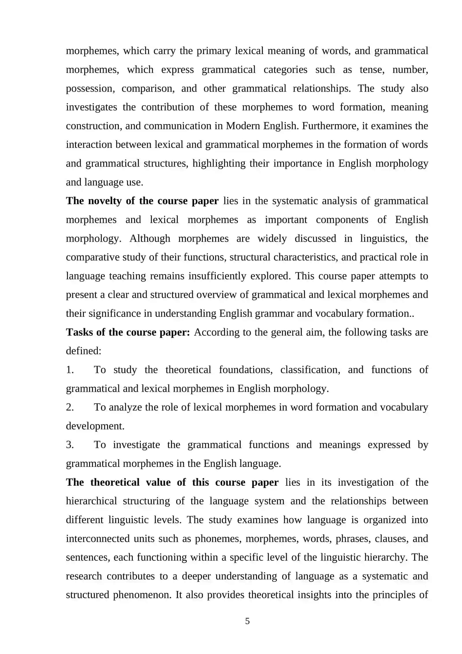Grammatical Morphemes and Lexical Morphemes 4