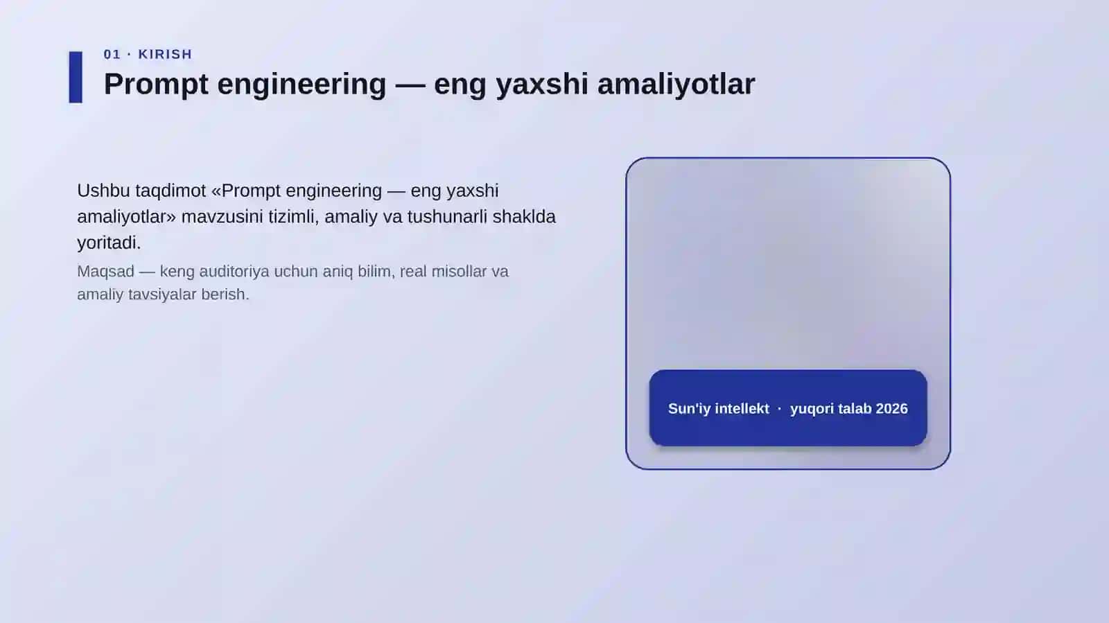Prompt engineering — eng yaxshi amaliyotlar 4