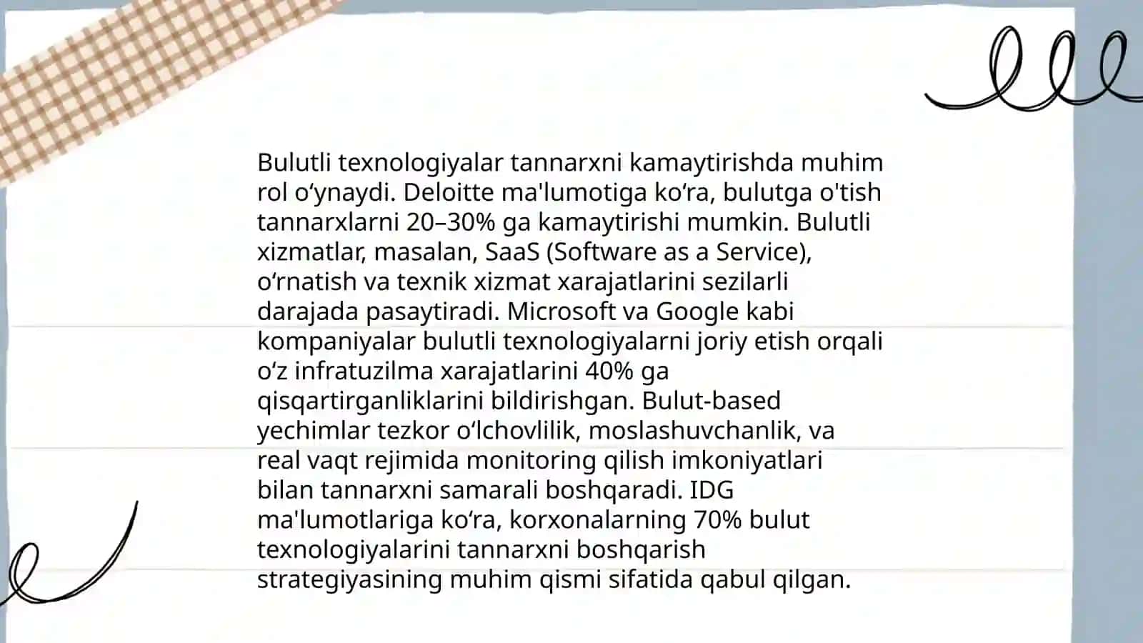 Mahsulot tannarxini kalkulyatsiya qilishning zamonaviy tizimlari 4
